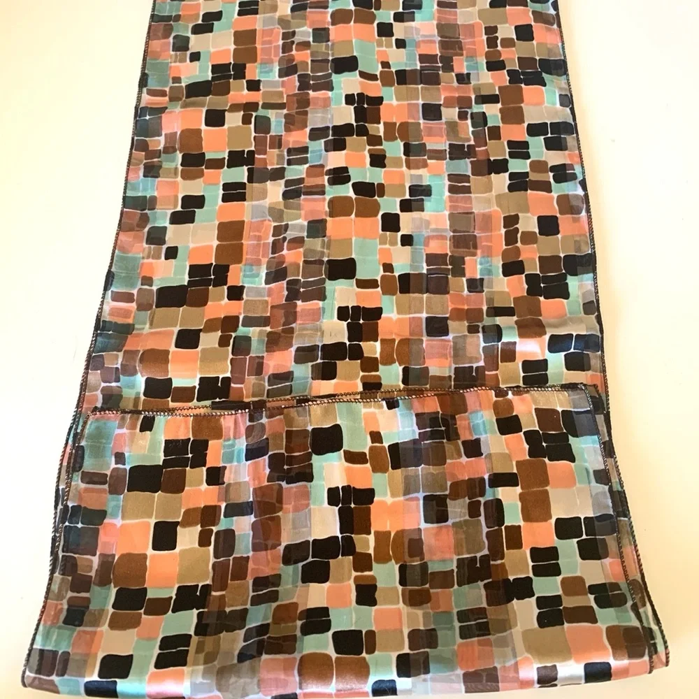 Two Vintage Silk/Polyester Women’s Scarves